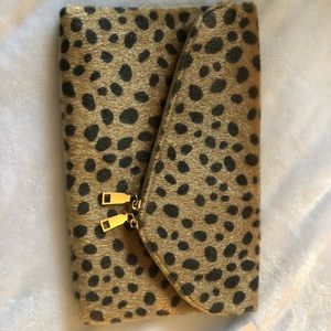 Leopard clutch New With Tags